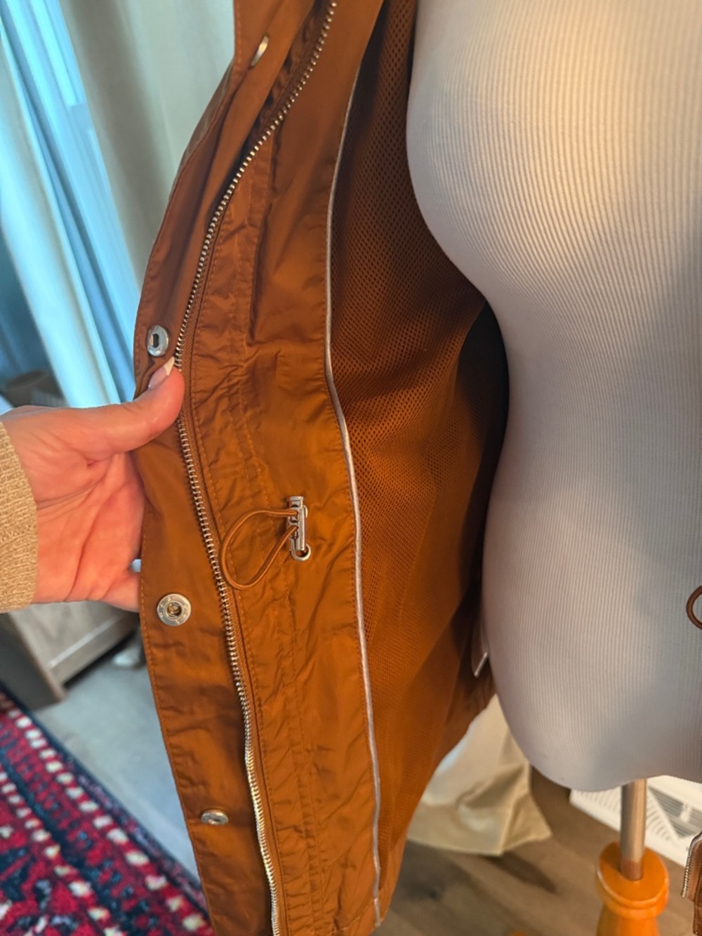BCBGeneration Rust Utility Jacket with Zip Pockets - Picture 3 of 12